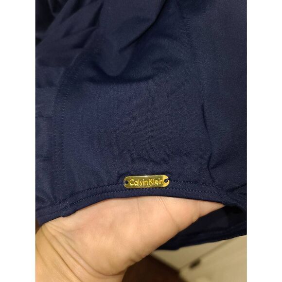 Calvin Klein One Piece Navy Blue Swimsuit Sz12 Spring/Summer - Picture 1 of 4
